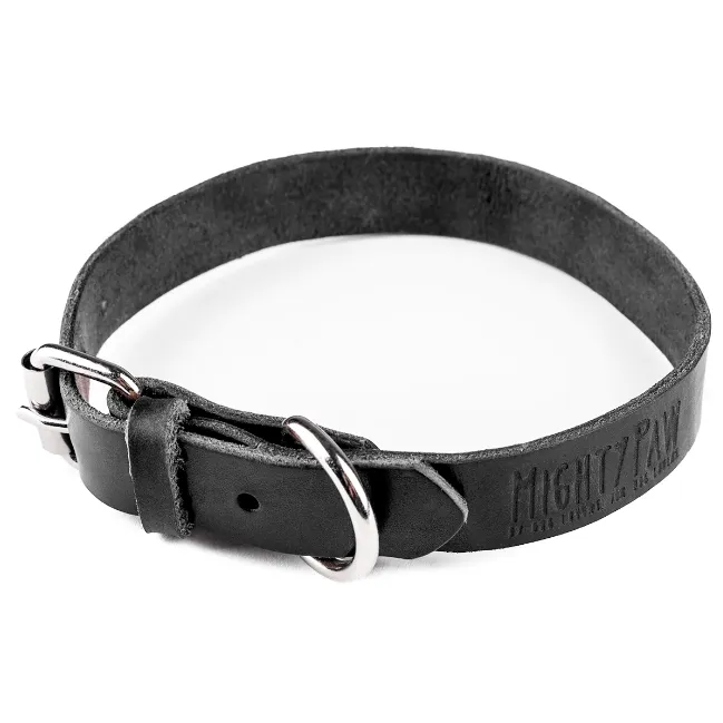 Mighty Paw Leather Dog Collar