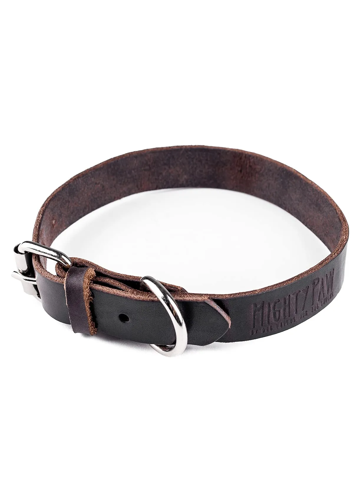 Mighty Paw Leather Dog Collar