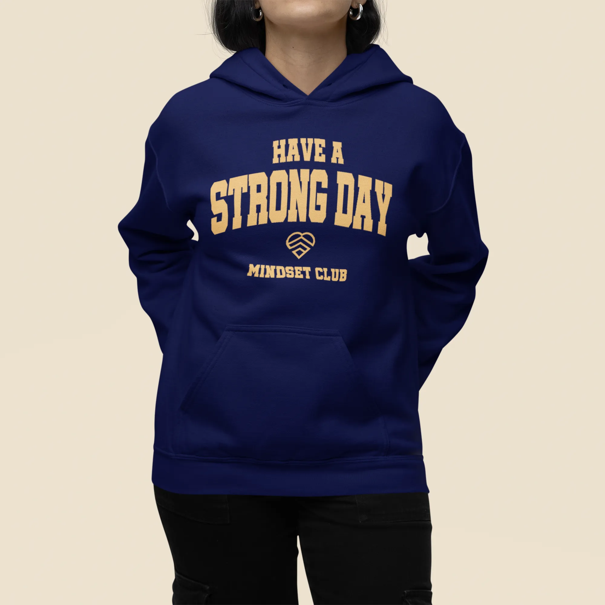 Mindset Club Statement Hoodie - Navy