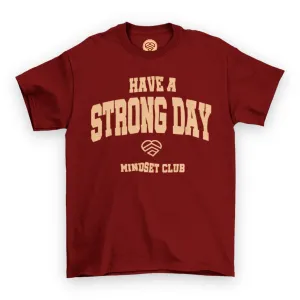 Mindset Club Statement Shirt - Maroon