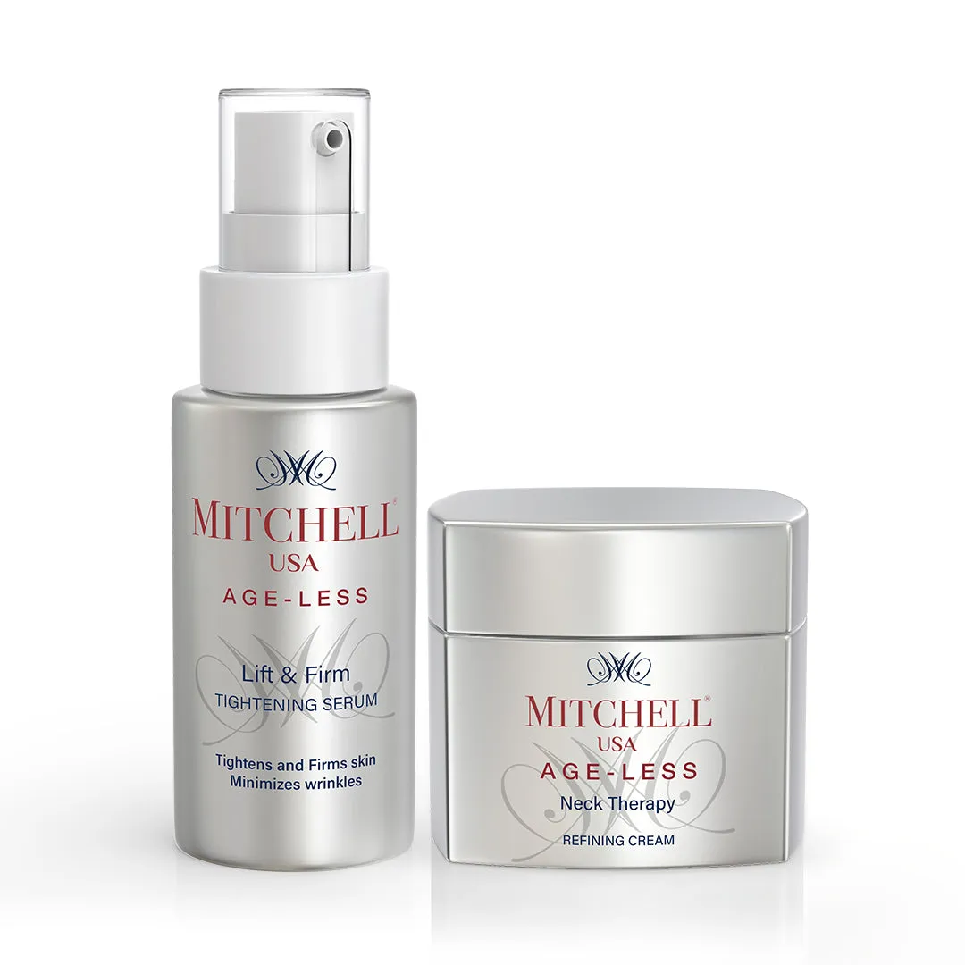Mitchell USA Age-Less Neck Therapy cream and Lift & Firm serum Combo pack (50gm   30ml)