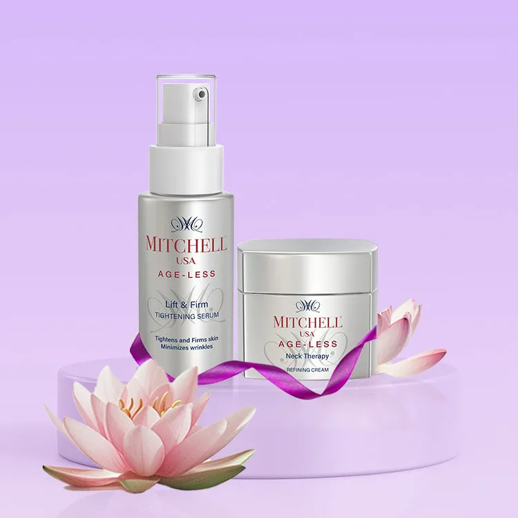 Mitchell USA Age-Less Neck Therapy cream and Lift & Firm serum Combo pack (50gm   30ml)