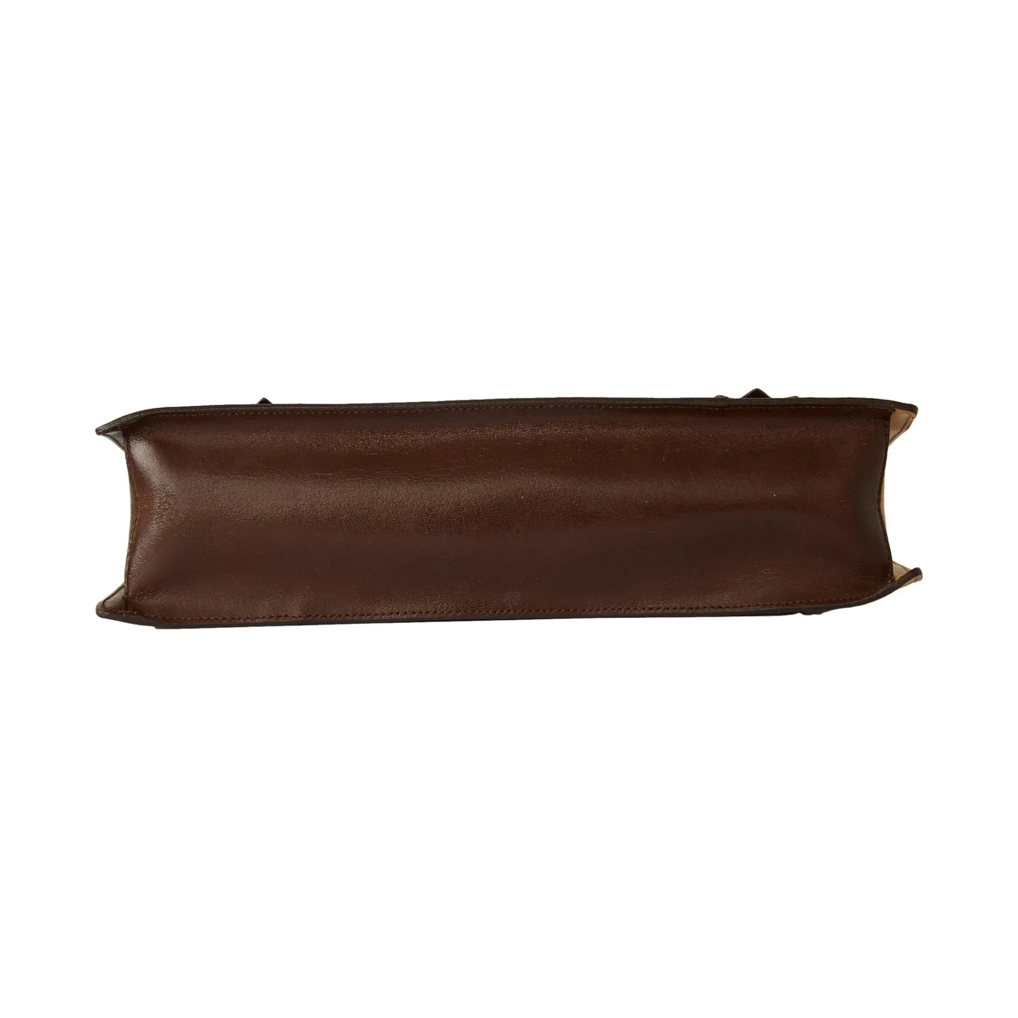 Miu Miu Brown Leather Leaf Shoulder Bag
