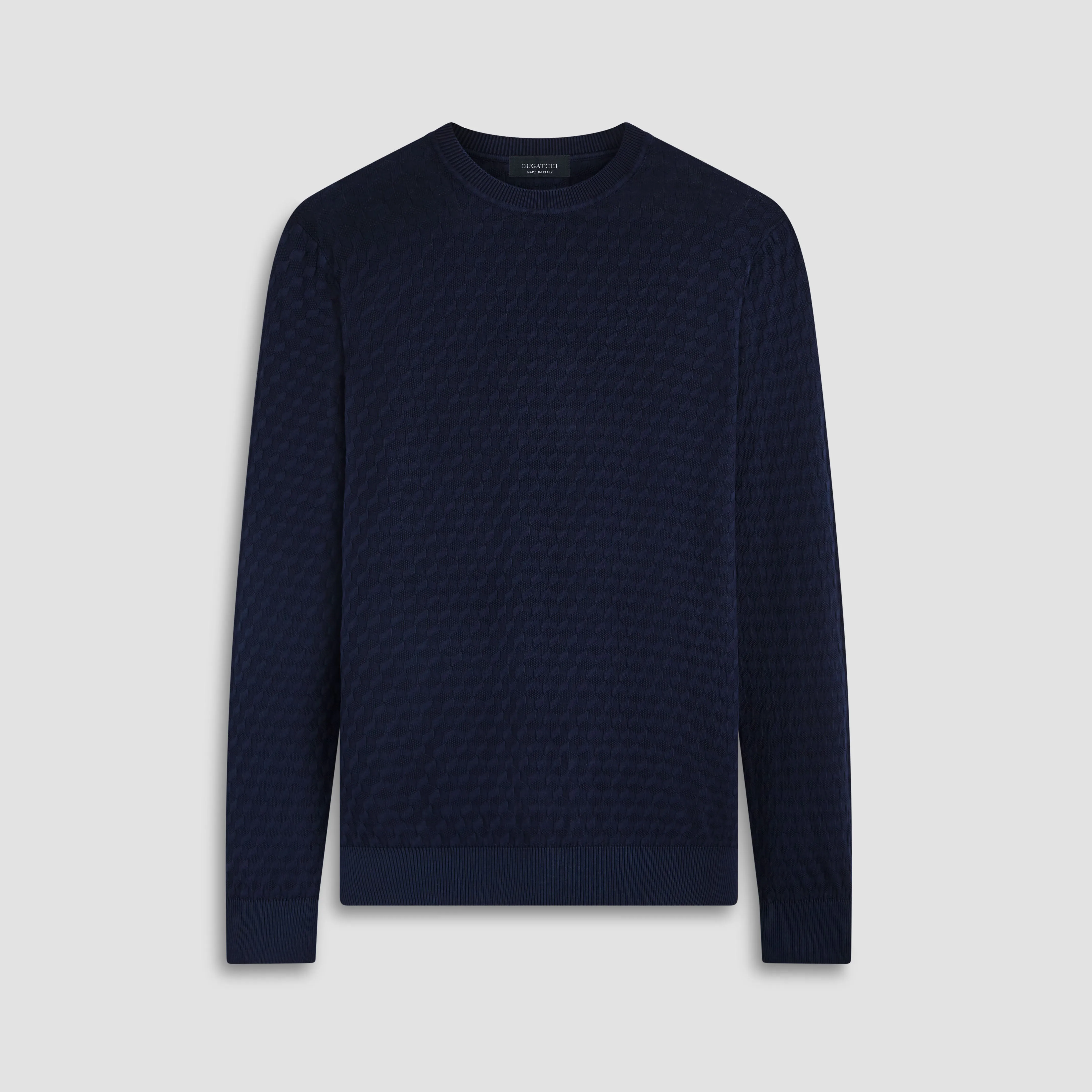 Mixed Stitch Crew Neck Sweater