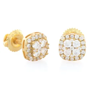Moissanite Layered Stud Earrings