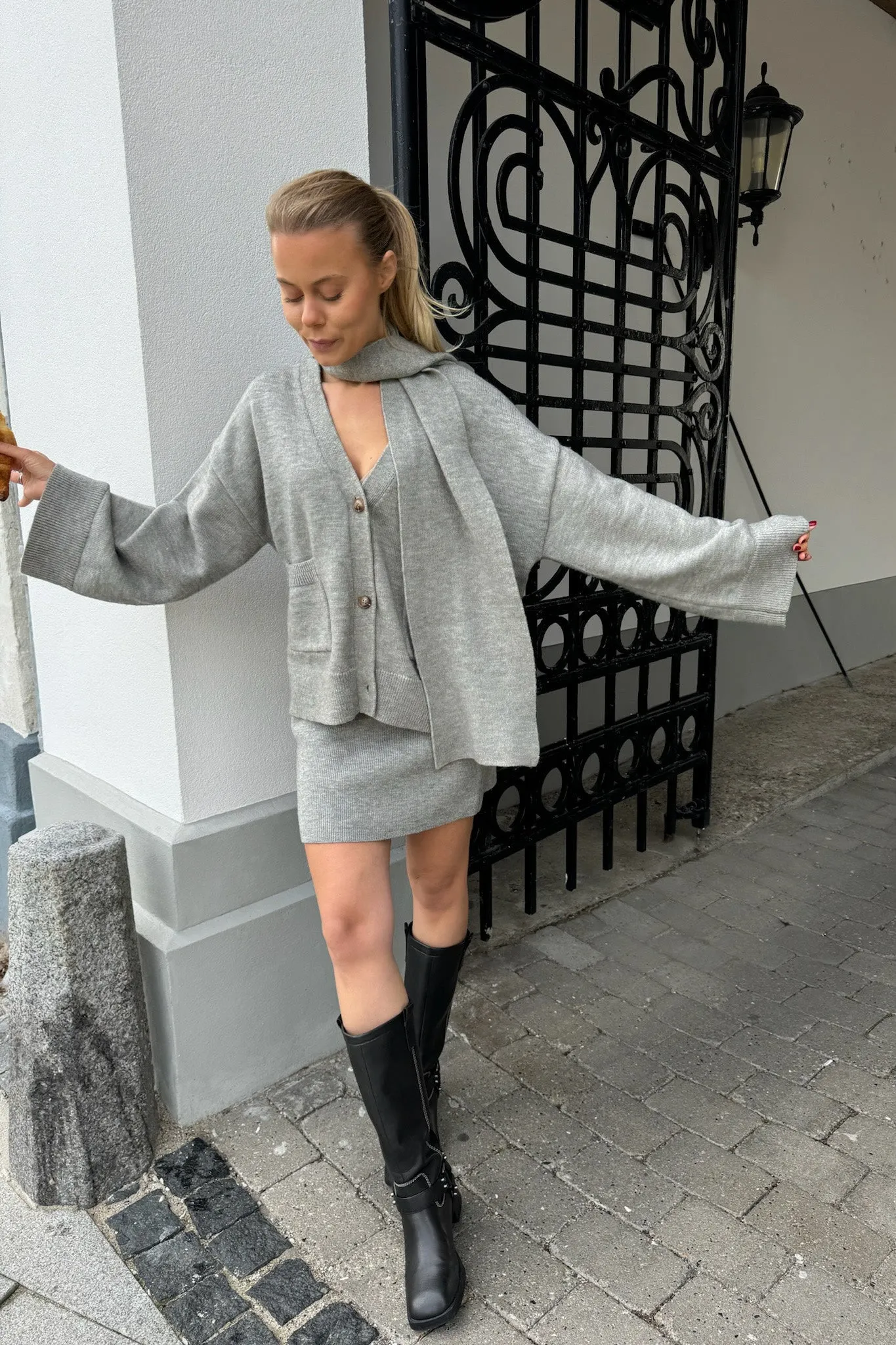 MollyIC Cardigan - Grå