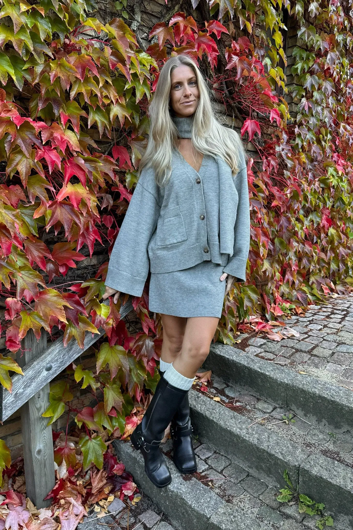 MollyIC Cardigan - Grå