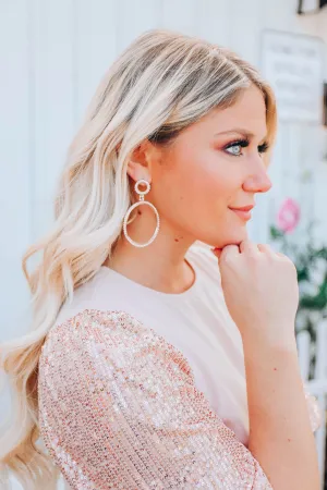 Monte Carlo Statement Hoop Earrings