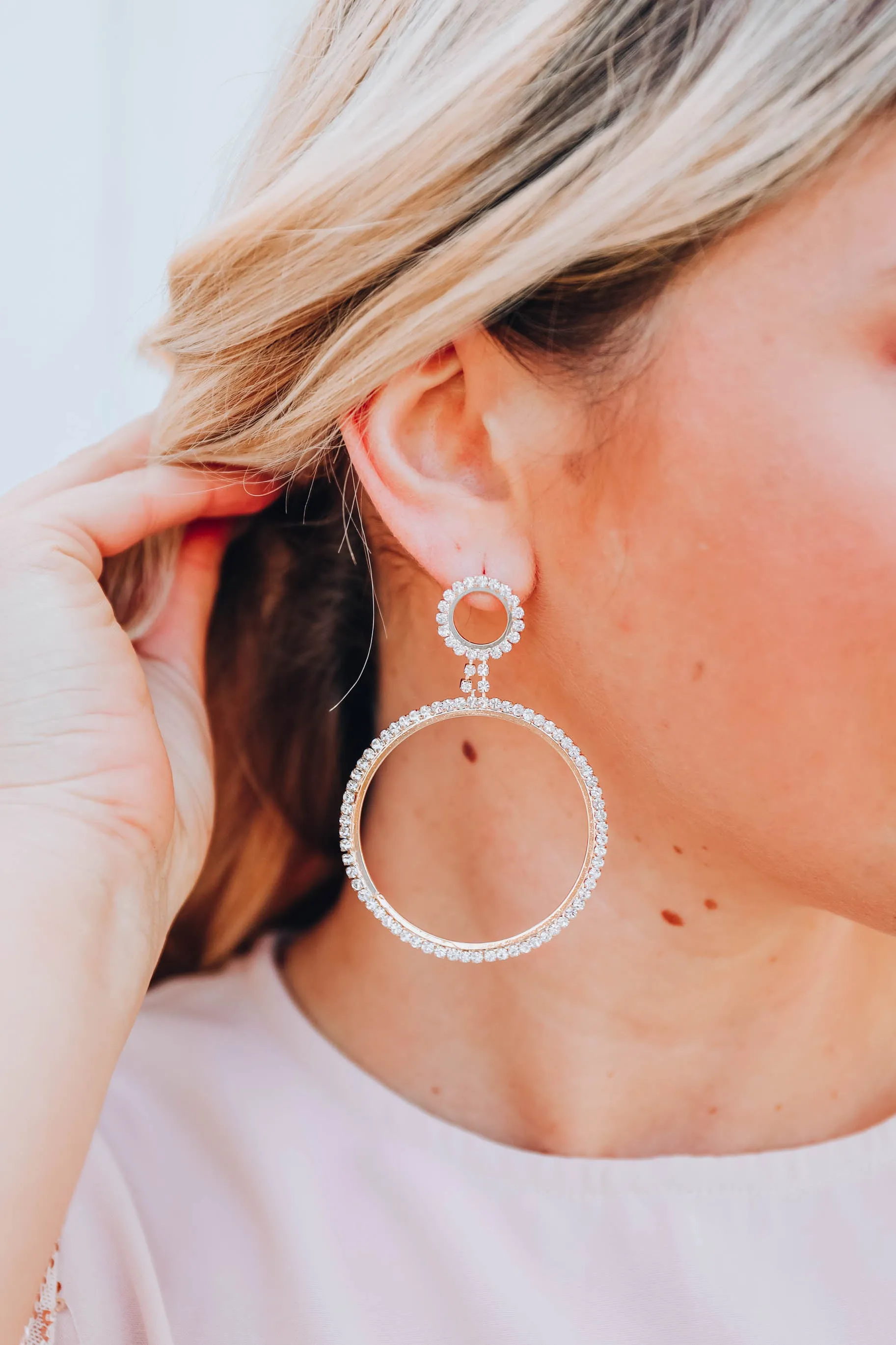Monte Carlo Statement Hoop Earrings