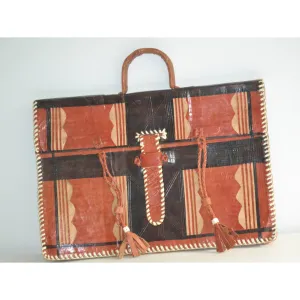 Morrocan Leather Tribal Style Attache