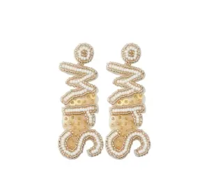 Mrs. Beaded Earrings | Erika Williner Designs