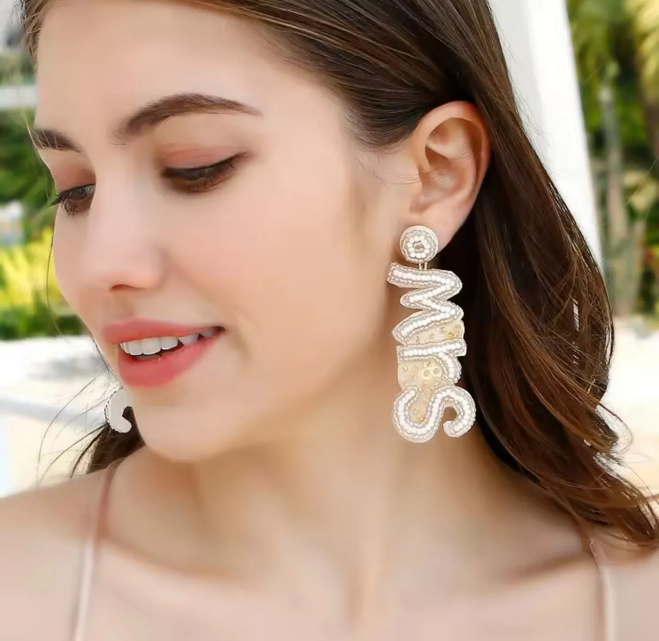 Mrs. Beaded Earrings | Erika Williner Designs