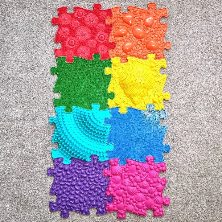 Muffik Rainbow Sensory Playmat Set