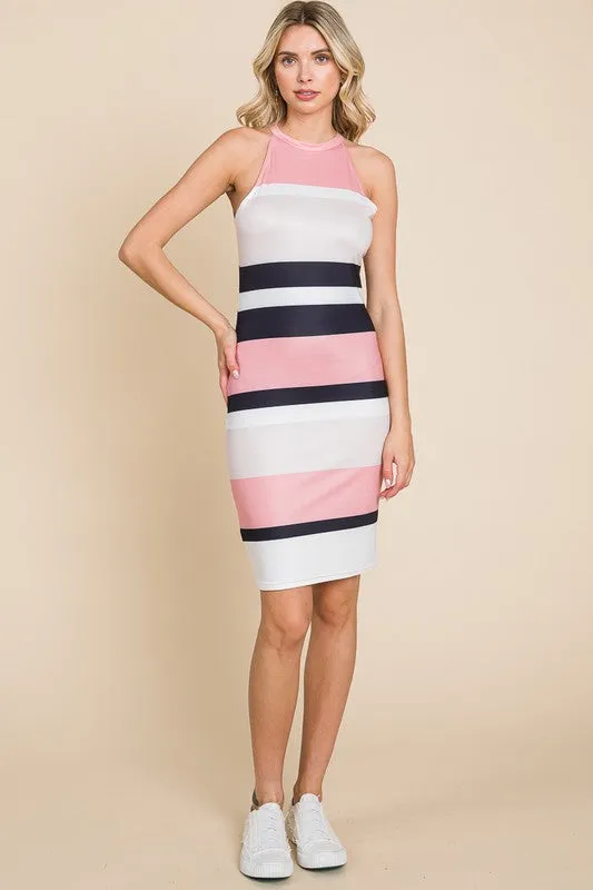 Multi Color Striped Dress