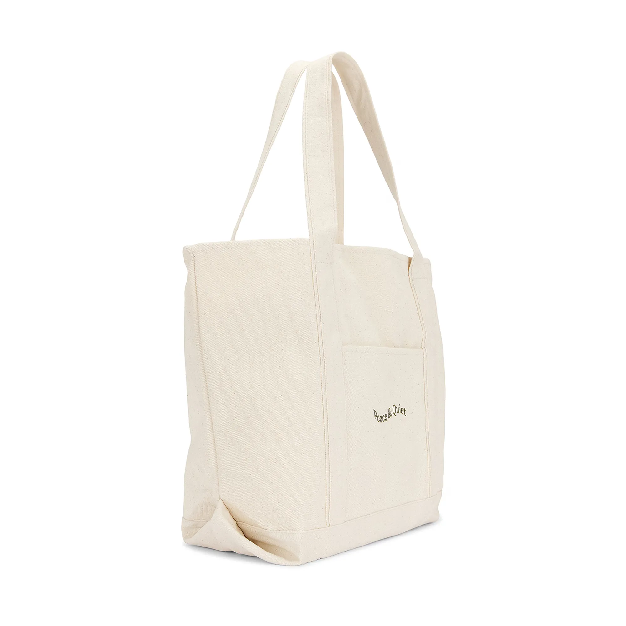 Museum Of Peace & Quiet Wordmark Boat Tote Bone