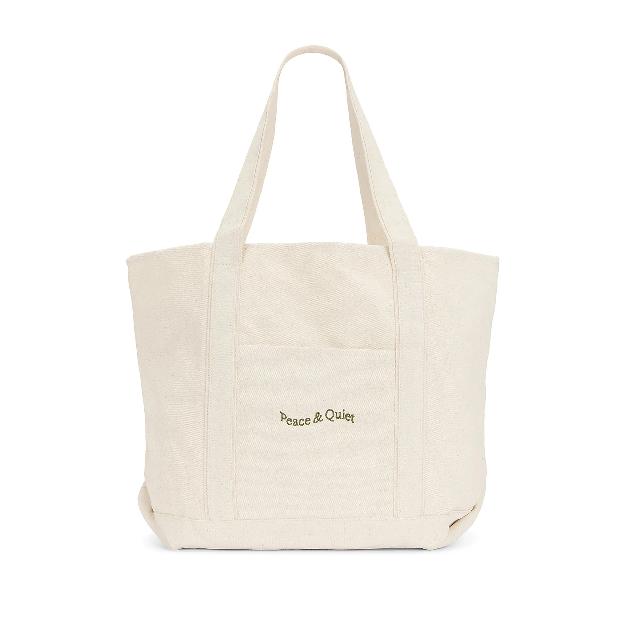 Museum Of Peace & Quiet Wordmark Boat Tote Bone