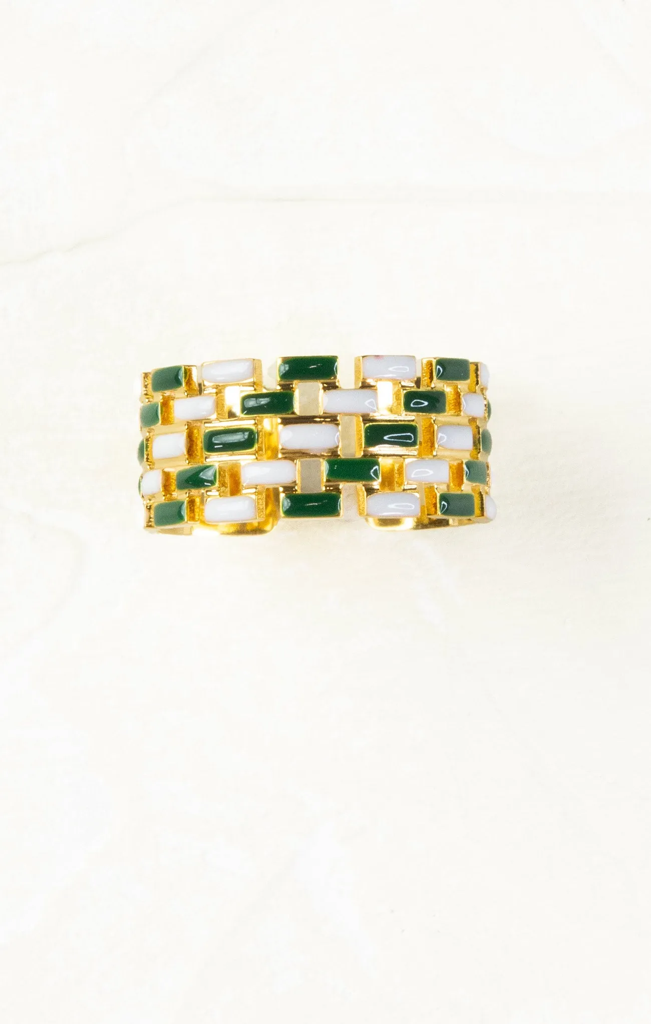 Naomi Checkered Ring