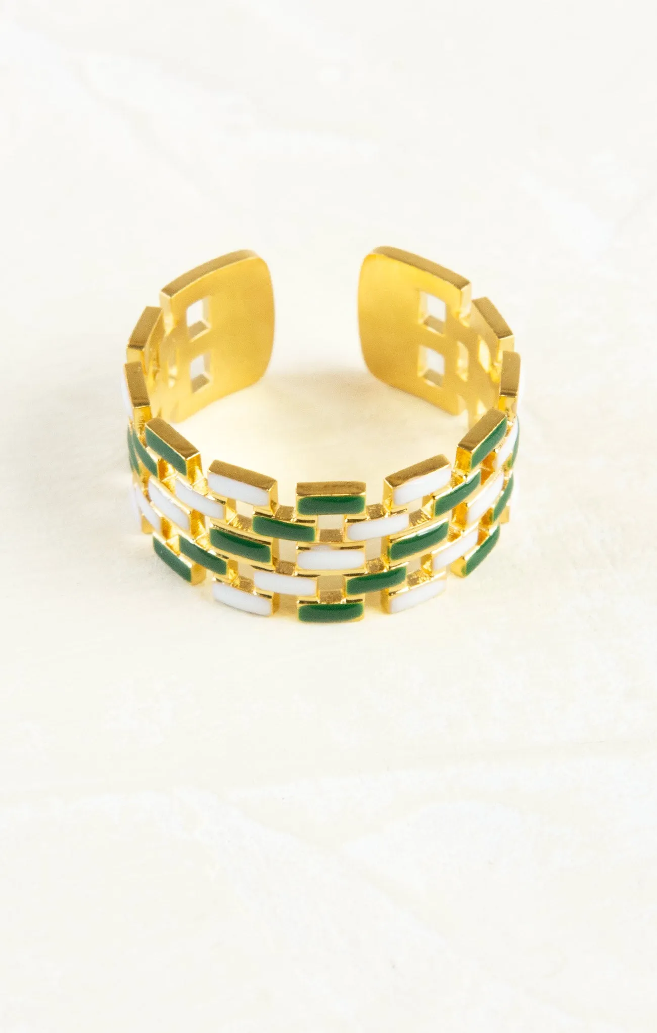 Naomi Checkered Ring