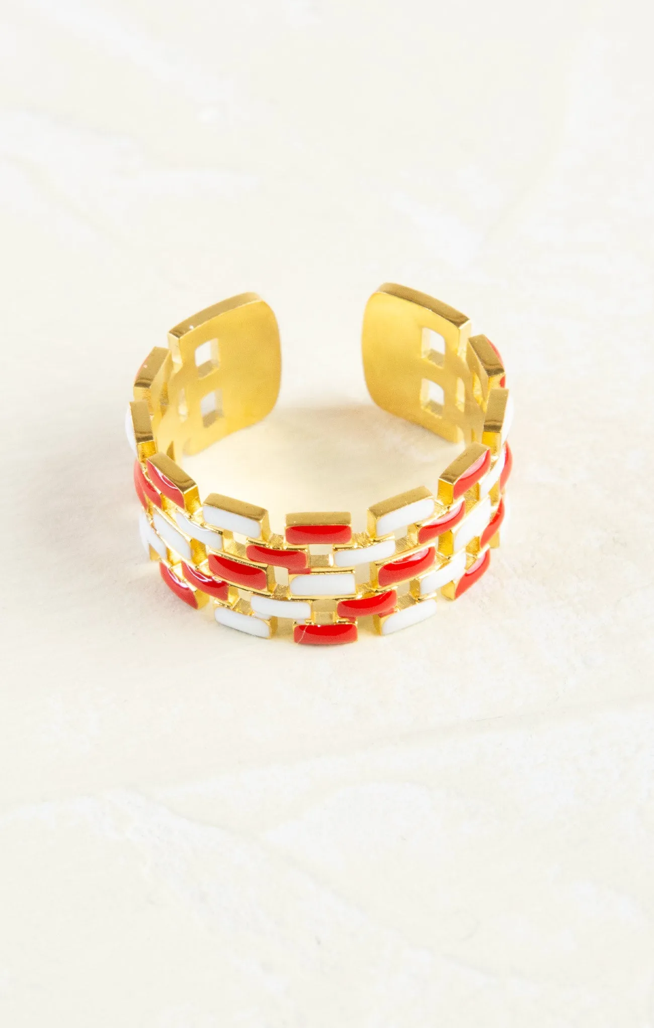 Naomi Checkered Ring
