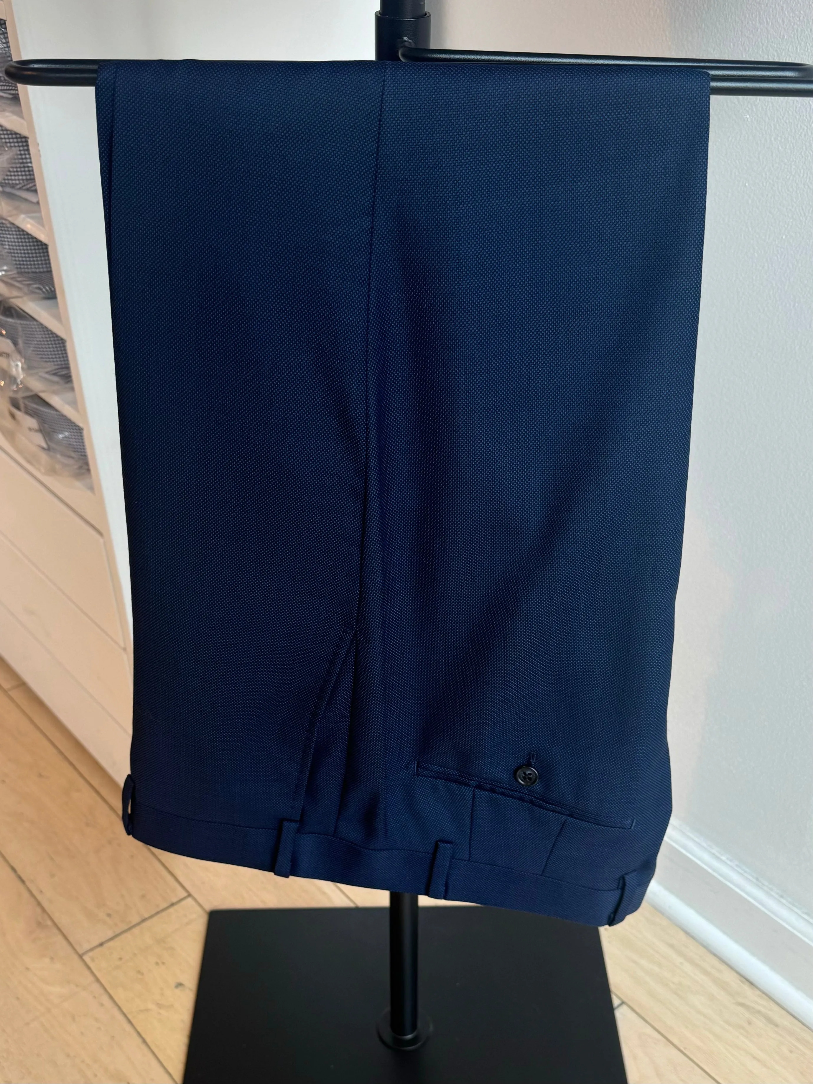 Navy Birdseye Suit