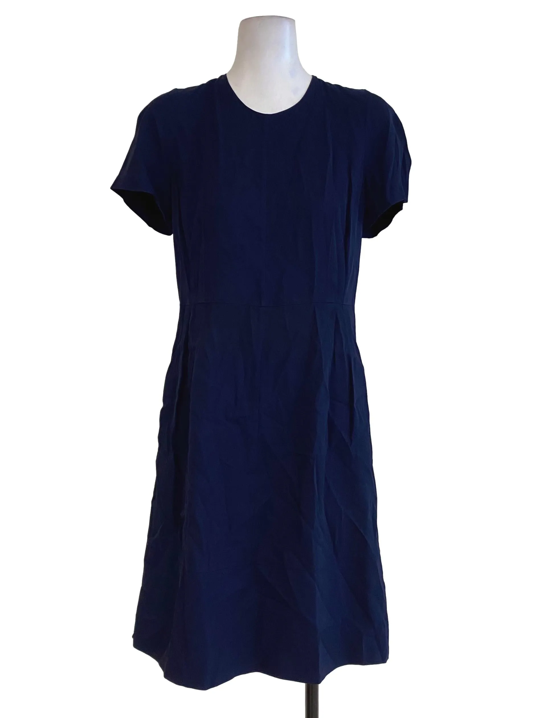 Navy Blue Empire Dress