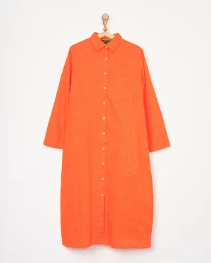 Neema Dress in Orange Speckle