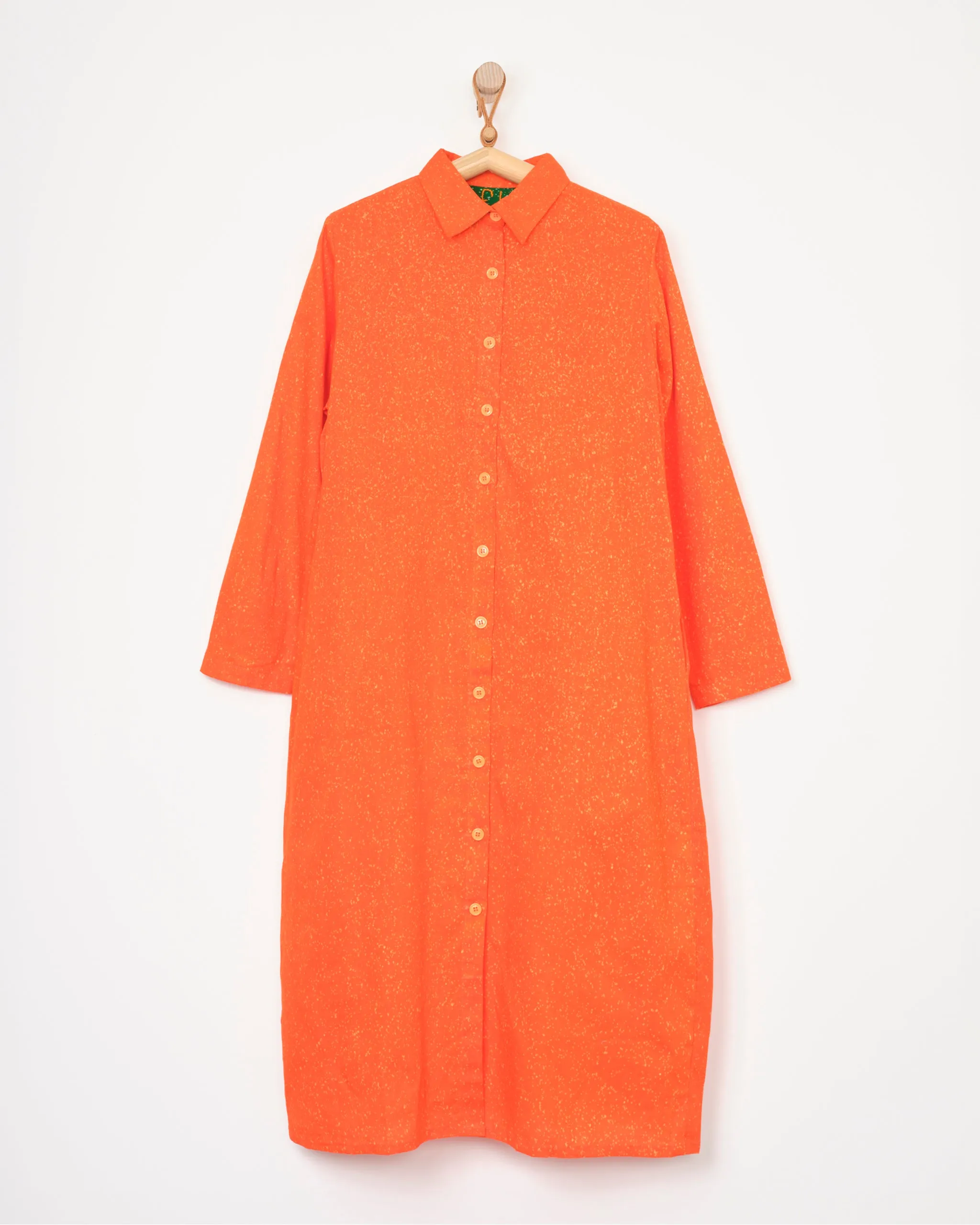 Neema Dress in Orange Speckle