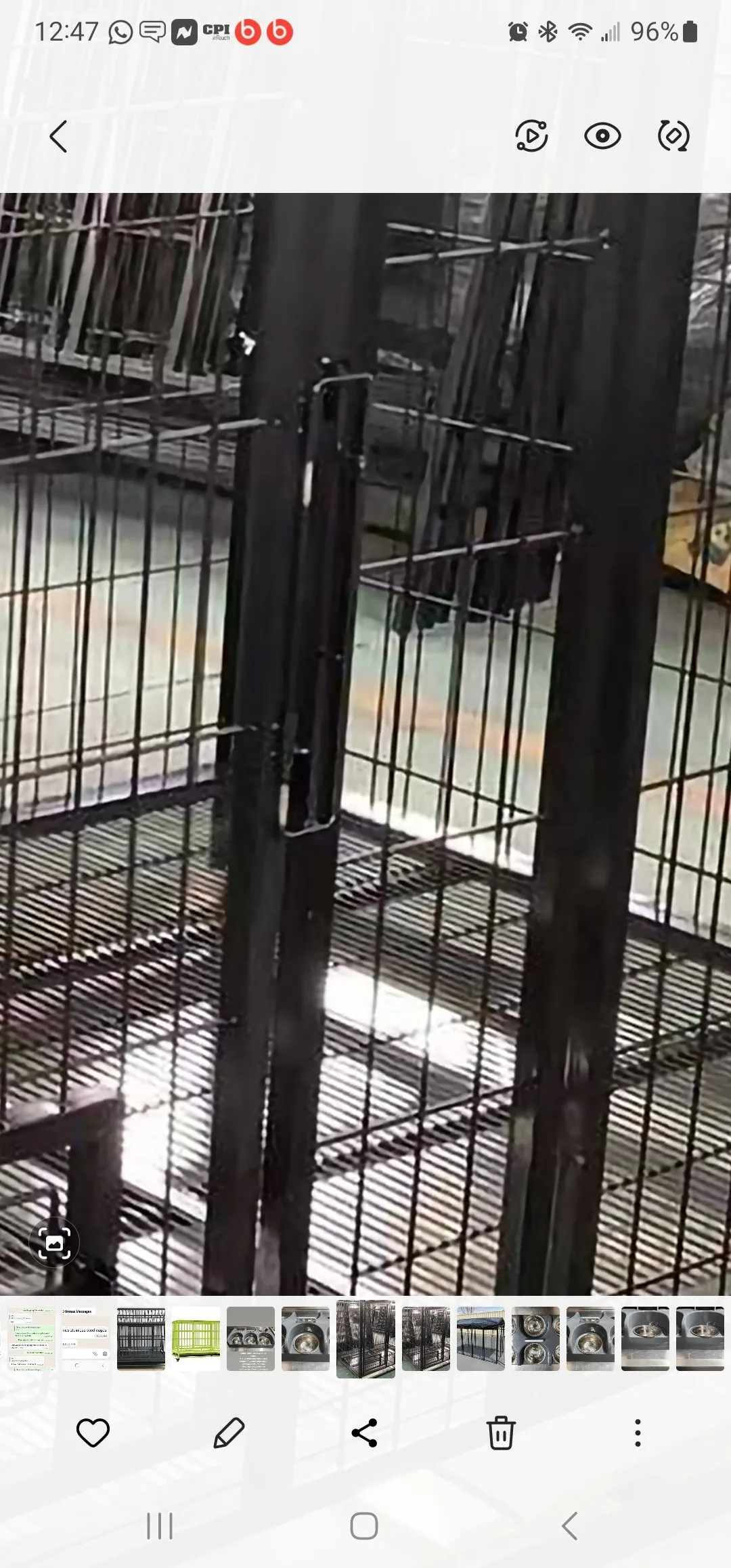 💥New Design💥 6'.5"×5'5"×5' Large Double Door Heavy Duty Cage With Removable Divider And Waste Tray