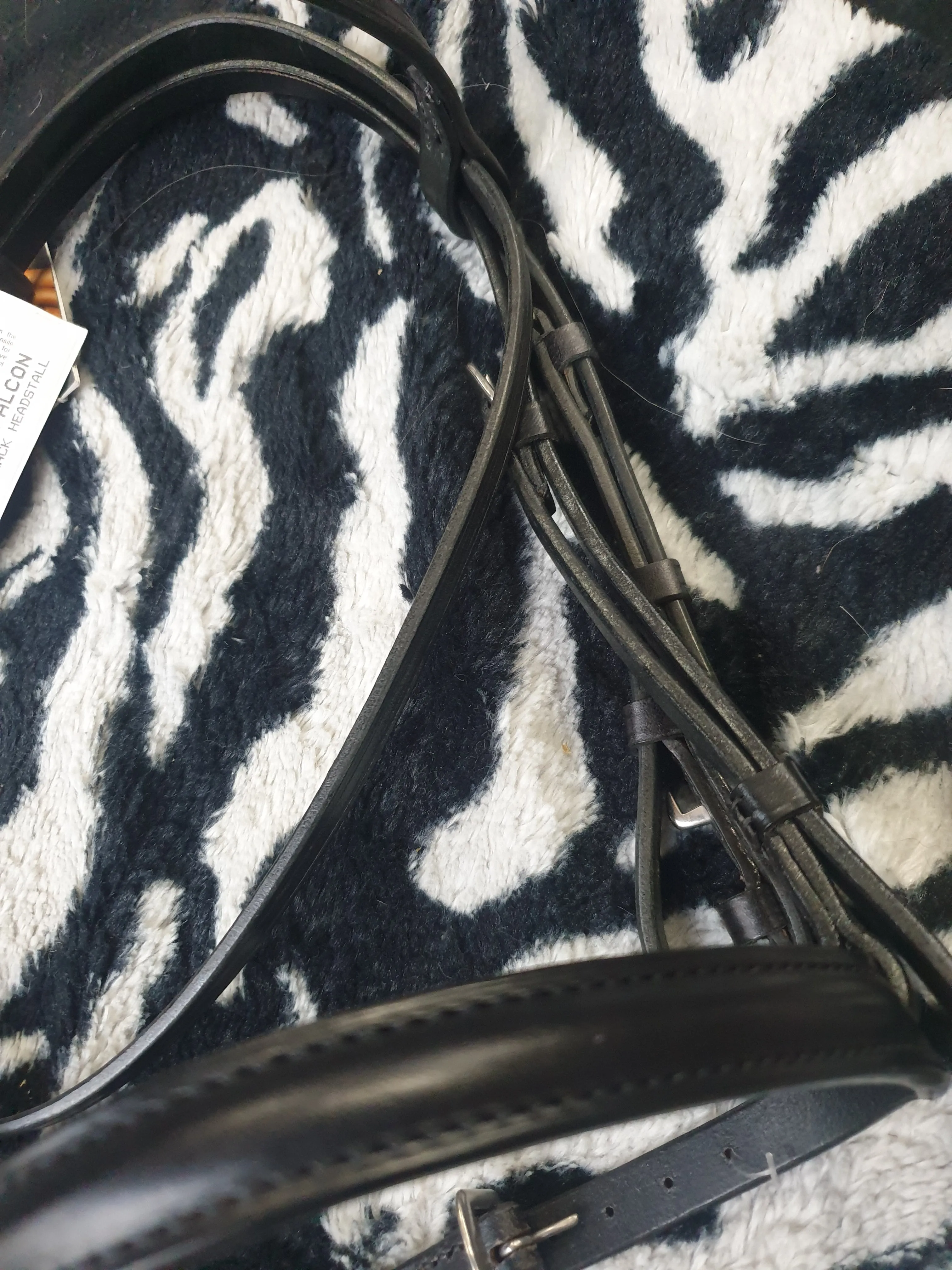New Jeffries shetland size black leather bridle FREE POSTAGE☆