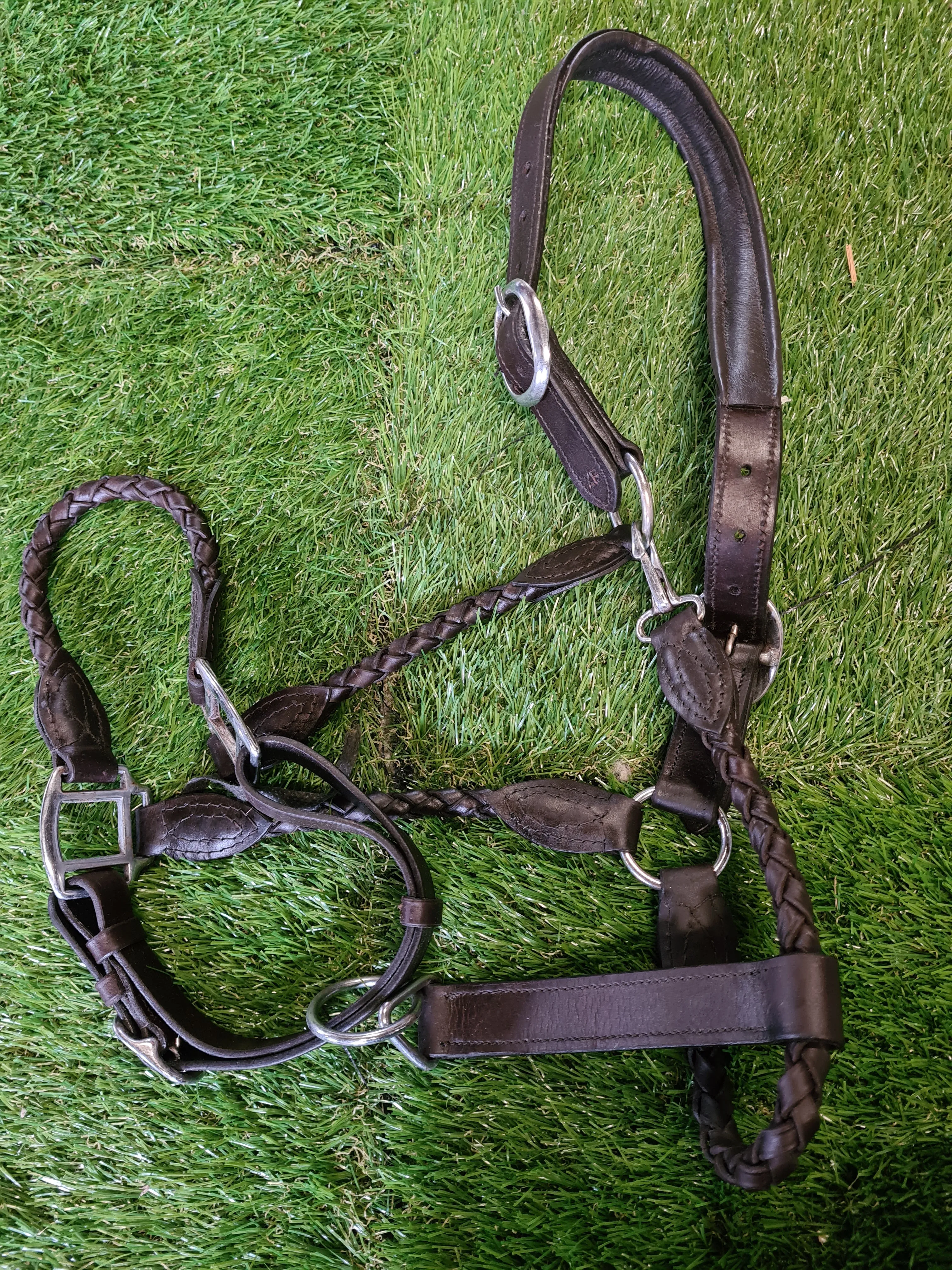New plaited leather head collars FREE POSTAGE ■