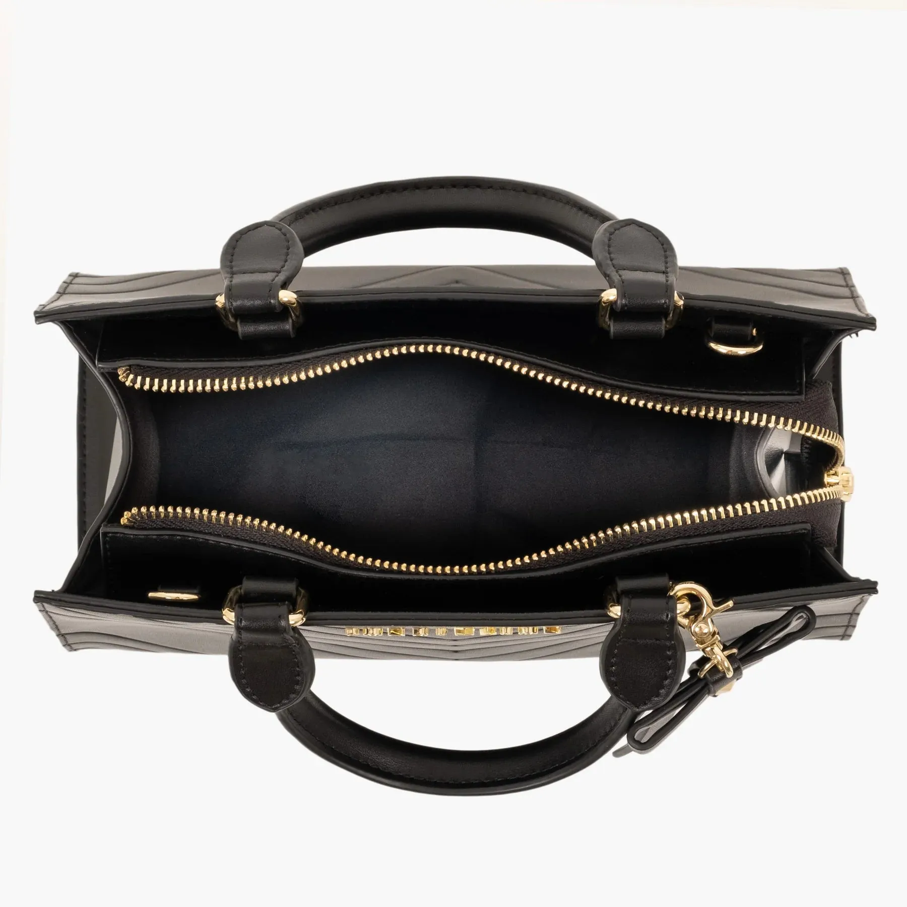New The Sandra Handbag, handmade by Bond & Mason, Black, includes dust ruffle! Retails $208 US 