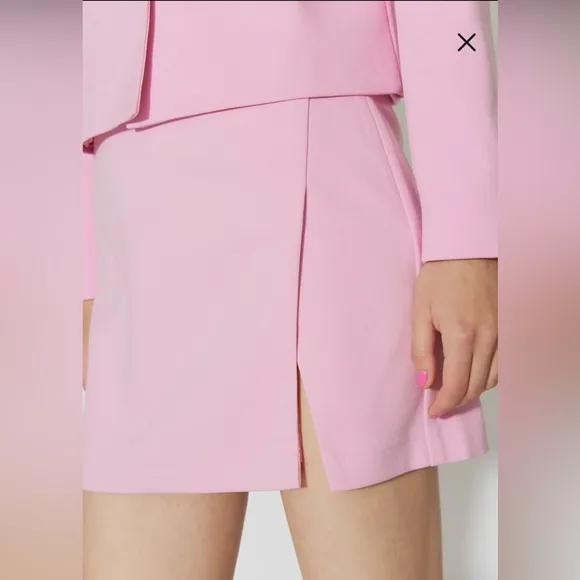 Nordstrom pink Billie side vent miniskirt beach summer party event luxury NWT M