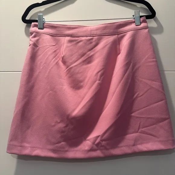 Nordstrom pink Billie side vent miniskirt beach summer party event luxury NWT M