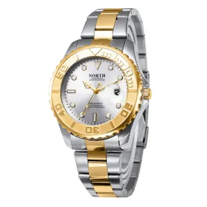 NORTH Mens Professional Watch with Stainless Steel Band