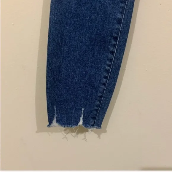 NWT 3x1 Eliza Mid Rise Skinny Crop Frayed Jeans