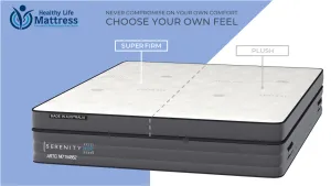 Oasis Sleep Serenity King Split Feel Mattress – One Side Super Firm / Other Side Plush