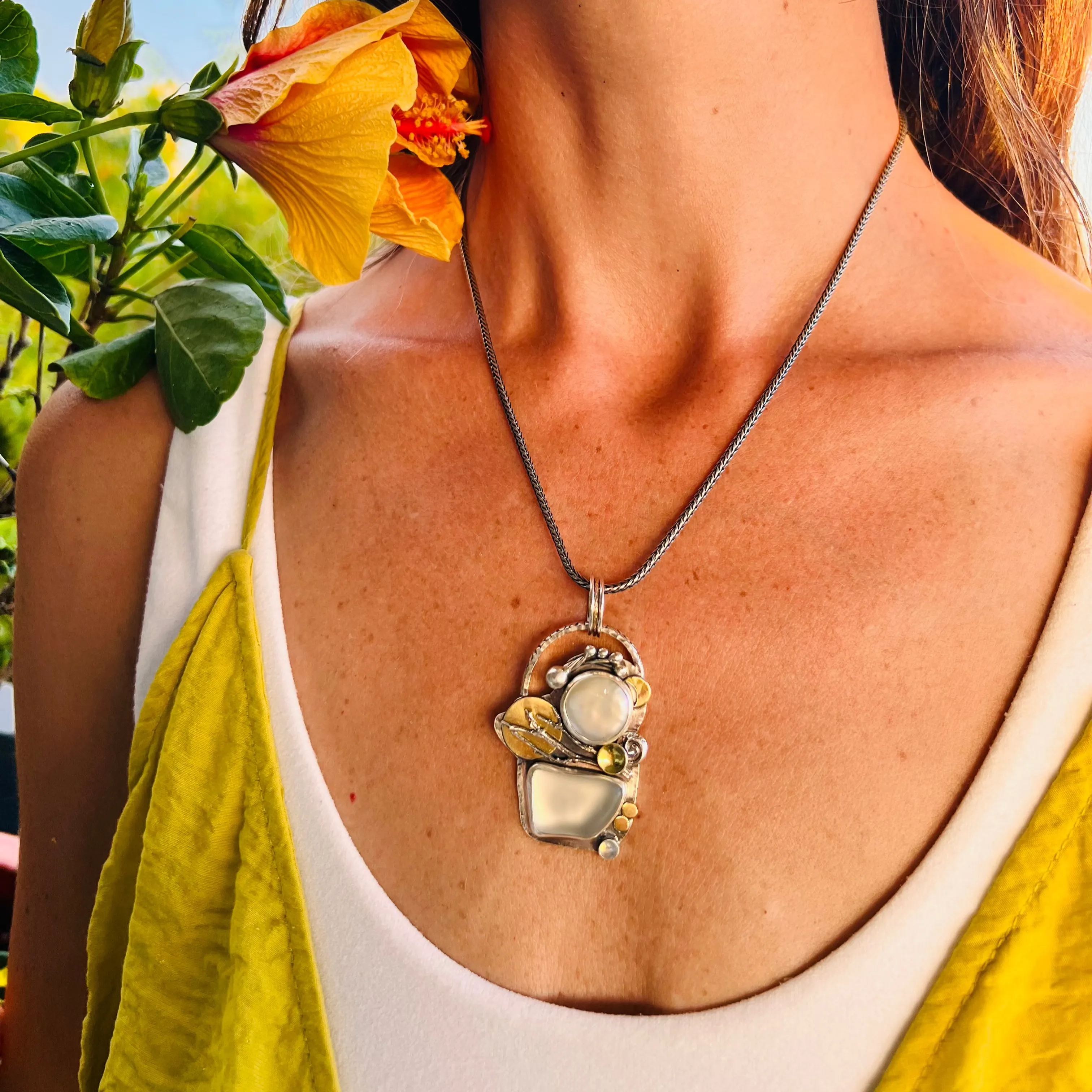 Ocean Totem Statement Necklace