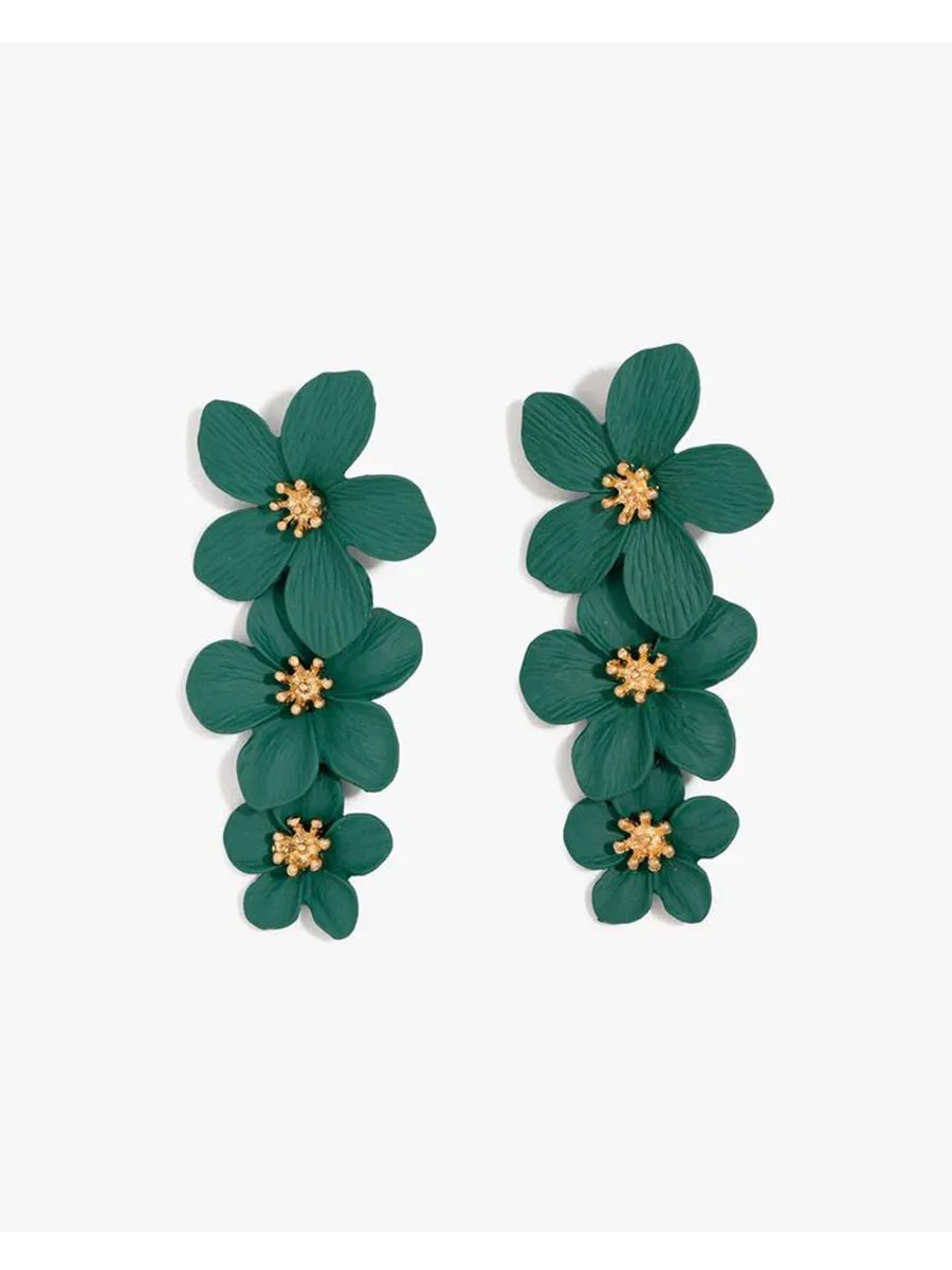 ODYSSEY STATEMENT EARRINGS - EMERALD