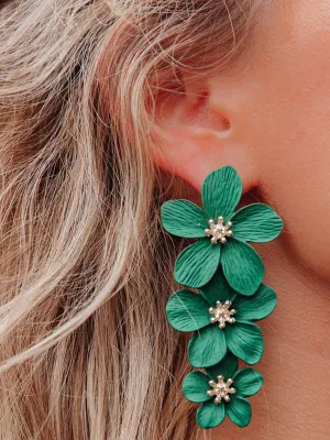 ODYSSEY STATEMENT EARRINGS - EMERALD