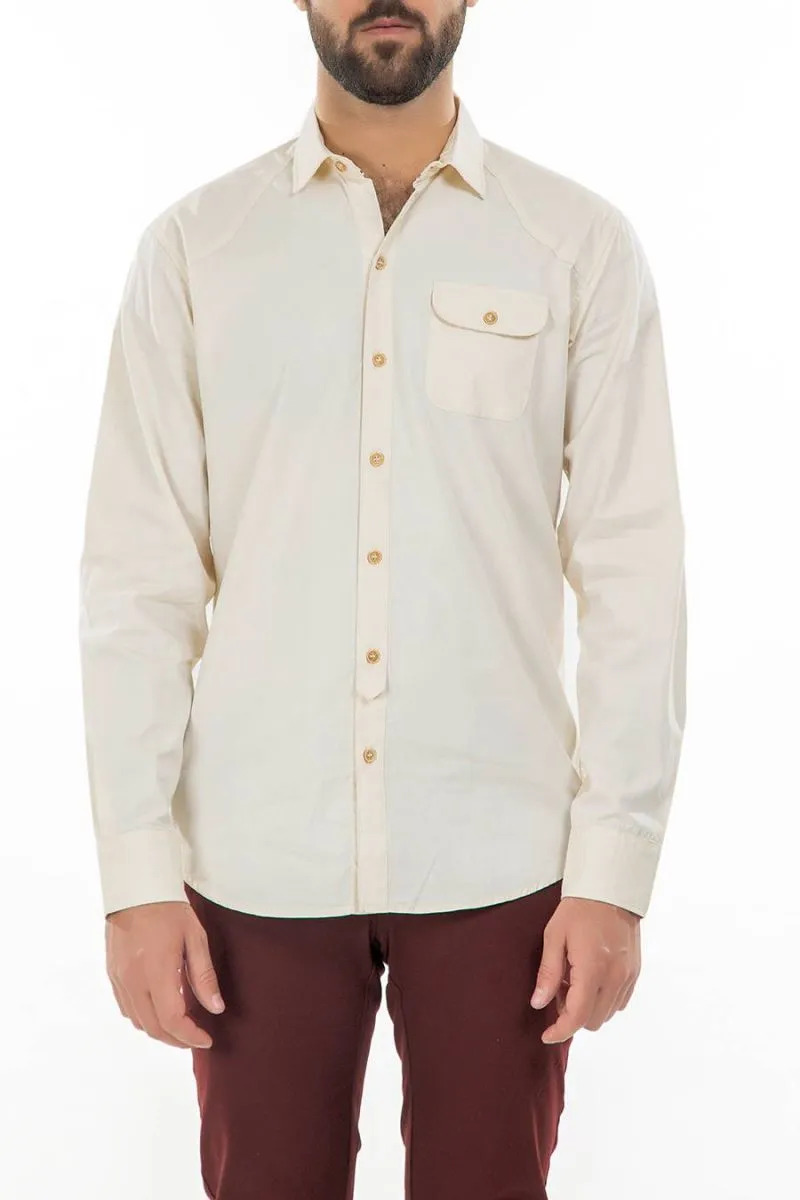 Off White Casual Shirt FS Regular Fit