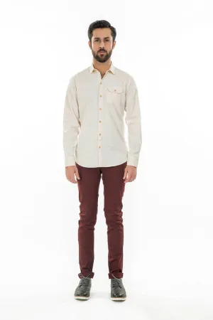 Off White Casual Shirt FS Regular Fit