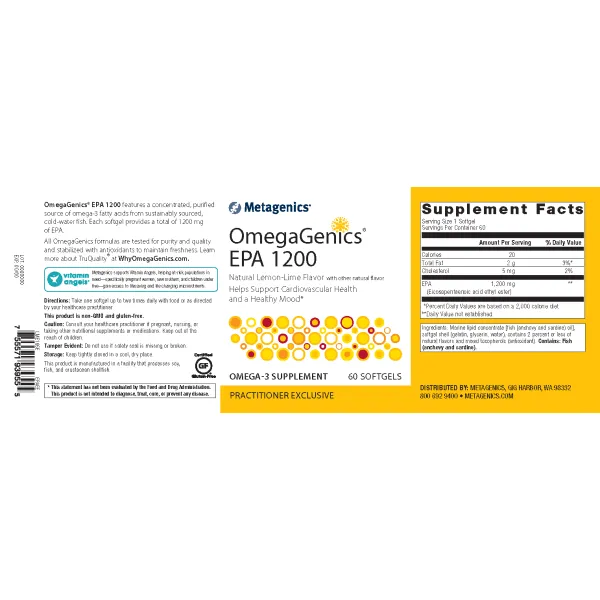 OmegaGenics® EPA 1200 <br>Helps Support Cardiovascular Health and a Healthy Mood*