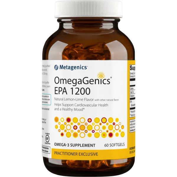 OmegaGenics® EPA 1200 <br>Helps Support Cardiovascular Health and a Healthy Mood*