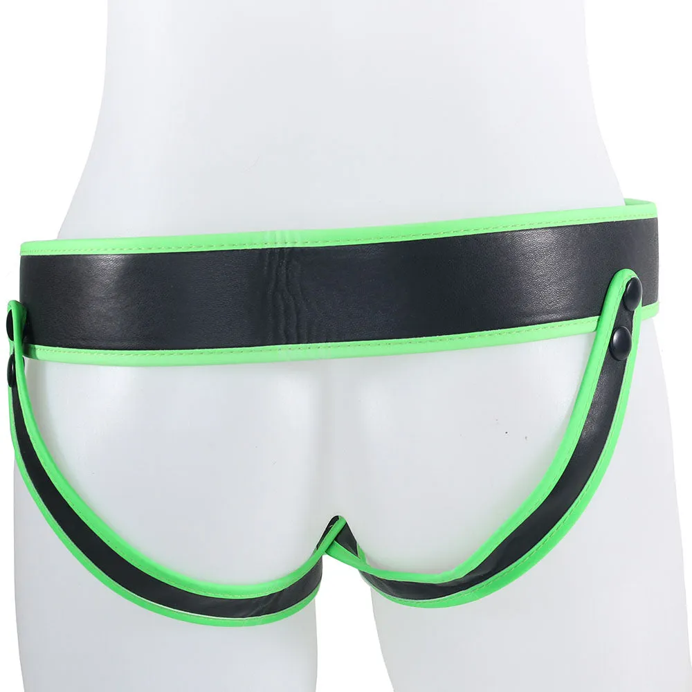 Ouch! Glow In The Dark Striped Jock Strap in L/XL