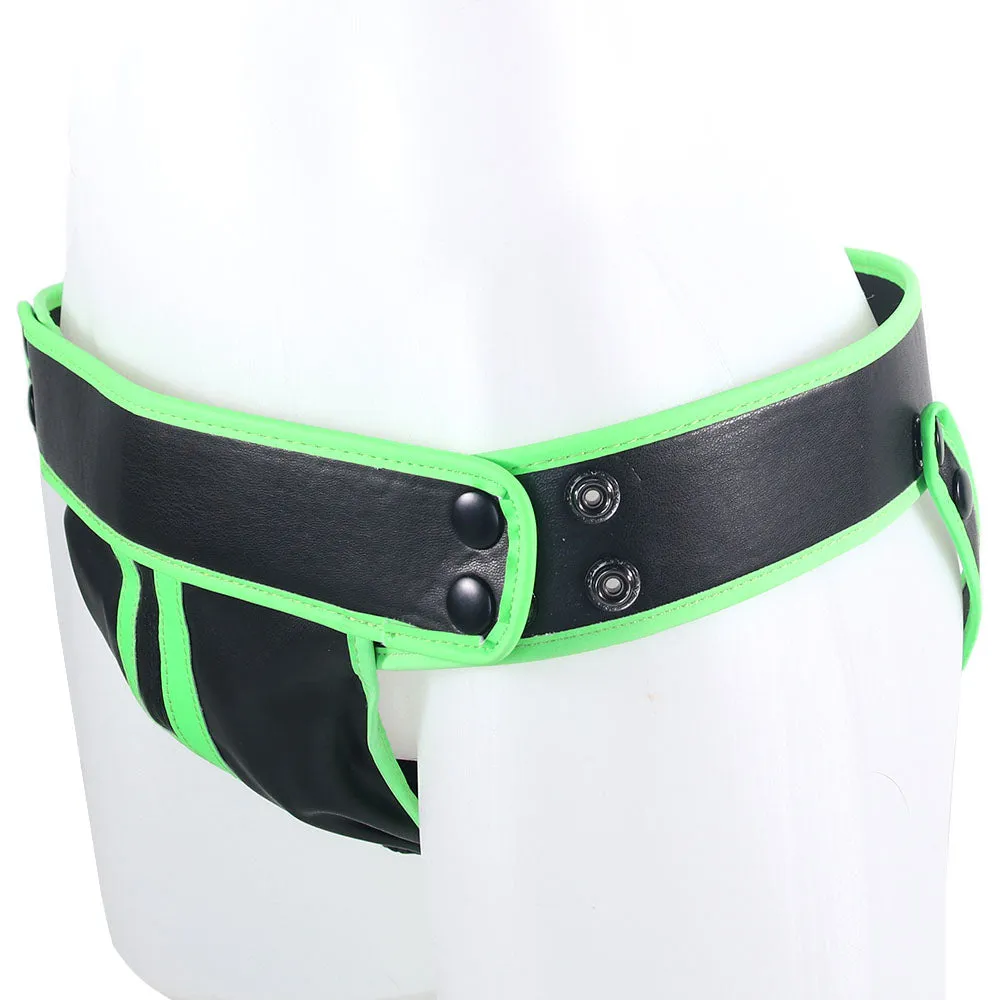 Ouch! Glow In The Dark Striped Jock Strap in L/XL