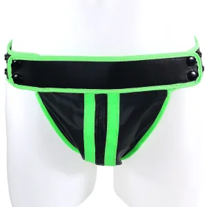 Ouch! Glow In The Dark Striped Jock Strap in L/XL
