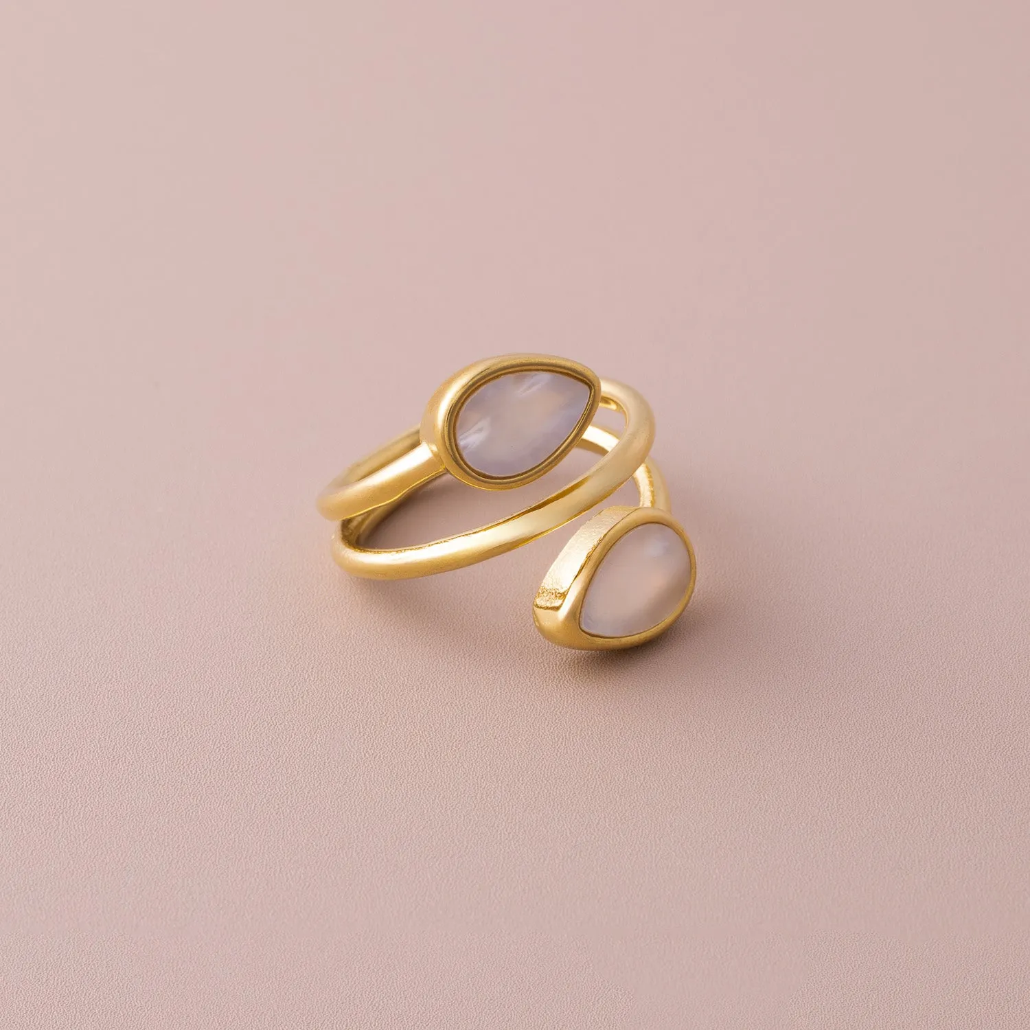 Oval Nacre Ring