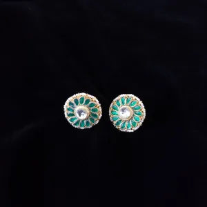 Pachi Kundan Studs With Hard Gold Plating