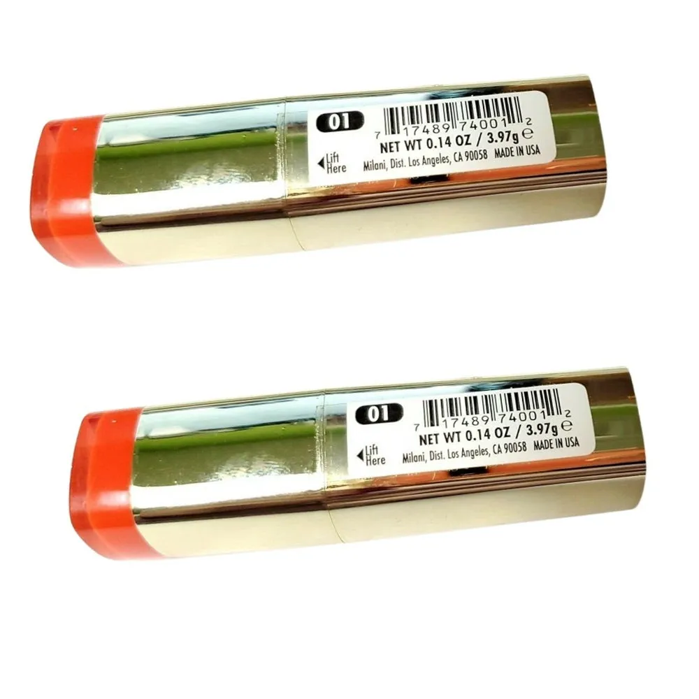 Pack of 2 Milani Color Statement Lipstick, Sweet Nectar 01