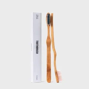 Pair of Bamboo Toothbrushes